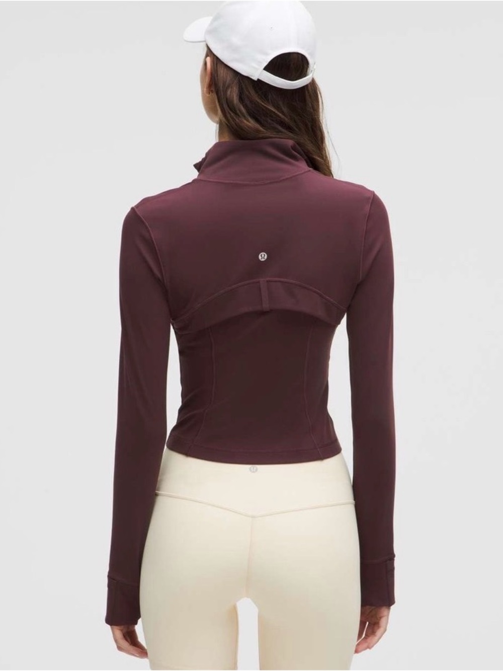 Lululemon Plum Burgundy Define Cropped Jacket *Nulu - Size 8 - Picture 2 of 8
